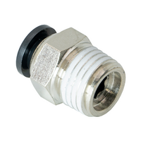 FLOFLEX COMPOSITE PUSH-IN PNEUMATIC FITTING, 6MM TUBE X 1/4&quot; BSPT MALE REDUCER