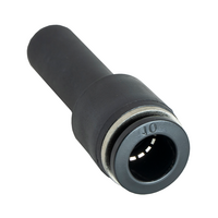 FLOFLEX COMPOSITE PUSH-IN PNEUMATIC FITTING, 12MM TUBE STEM X 10 MM TUBE PLUG-IN REDUCER