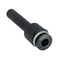 FLOFLEX COMPOSITE PUSH-IN PNEUMATIC FITTING, 6MM TUBE STEM X 4 MM TUBE PLUG-IN REDUCER
