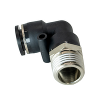 FLOFLEX COMPOSITE PUSH-IN PNEUMATIC FITTING, 1/2&quot; TUBE X 1/2&quot; NPT MALE 90 DEGREE REDUCING ELBOW