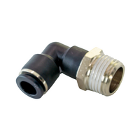 FLOFLEX COMPOSITE PUSH-IN PNEUMATIC FITTING, 10MM TUBE X 1/2&quot; BSPT MALE 90 DEGREE REDUCING ELBOW