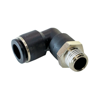FLOFLEX COMPOSITE PUSH-IN PNEUMATIC FITTING, 10MM TUBE X 1/4&quot; BSPT MALE 90 DEGREE REDUCING ELBOW