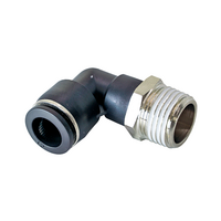 FLOFLEX COMPOSITE PUSH-IN PNEUMATIC FITTING, 12MM TUBE X 1/2&quot; BSPT MALE 90 DEGREE REDUCING ELBOW