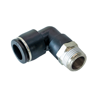 FLOFLEX COMPOSITE PUSH-IN PNEUMATIC FITTING, 12MM TUBE X 3/8&quot; BSPT MALE 90 DEGREE REDUCING ELBOW