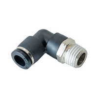 FLOFLEX COMPOSITE PUSH-IN PNEUMATIC FITTING, 5/16&quot; TUBE X 1/4&quot; NPT MALE 90 DEGREE REDUCING ELBOW