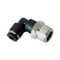 FLOFLEX COMPOSITE PUSH-IN PNEUMATIC FITTING, 5/32&quot; TUBE X 1/4&quot; NPT MALE 90 DEGREE REDUCING ELBOW