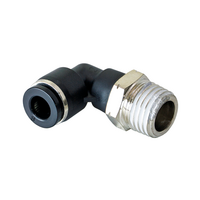 FLOFLEX COMPOSITE PUSH-IN PNEUMATIC FITTING, 6MM TUBE X 1/4&quot; NPT MALE 90 DEGREE REDUCING ELBOW