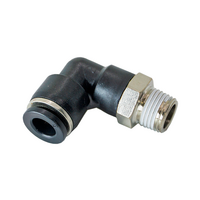 FLOFLEX COMPOSITE PUSH-IN PNEUMATIC FITTING, 6MM TUBE X 1/8&quot; BSPT MALE 90 DEGREE REDUCING ELBOW