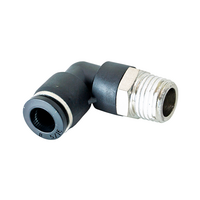 FLOFLEX COMPOSITE PUSH-IN PNEUMATIC FITTING, 8MM TUBE X 1/4&quot; BSPT MALE 90 DEGREE REDUCING ELBOW