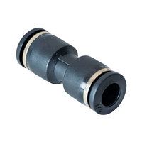 FLOFLEX COMPOSITE PUSH-IN PNEUMATIC FITTING, 1/4&quot; TUBE UNION