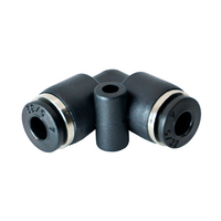 FLOFLEX COMPOSITE PUSH-IN PNEUMATIC FITTING, 4MM TUBE UNION 90 DEGREE ELBOW
