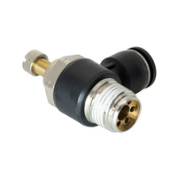 FLOFLEX COMPOSITE FLOW CONTROL, 1/2&quot; TUBE X 1/2&quot; NPT MALE REDUCER METER OUT - KNOB ADJUSTMENT