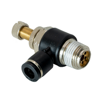 FLOFLEX COMPOSITE FLOW CONTROL, 5/16&quot; TUBE X 3/8&quot; NPT MALE REDUCER METER OUT - KNOB ADJUSTMENT