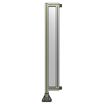 SINGLE PANEL-LEG ON LEFT WITH HINGES 1400MM X 200MM  1/4&quot; POLYCARBONATE, AS A KIT