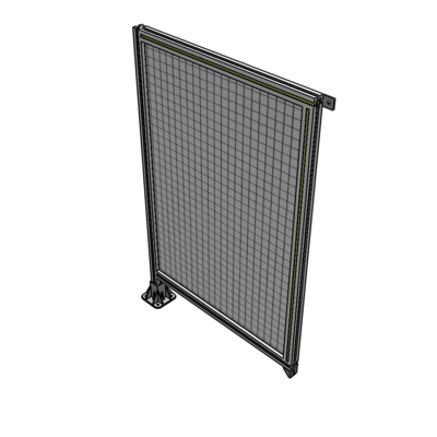 A1-1400-0900-0150-TYMFK SINGLE PANEL-LEG ON LEFT WITH TIE PLATES AND ANGLE 1400MM X 900MM 1" MESH, AS A KIT