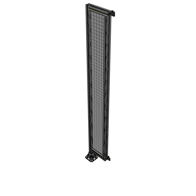 A1-2135-0300-0150-HYMFA SINGLE PANEL-LEG ON LEFT WITH HINGES 2135MM X 300MM 1" MESH, FULLY ASSEMBLED