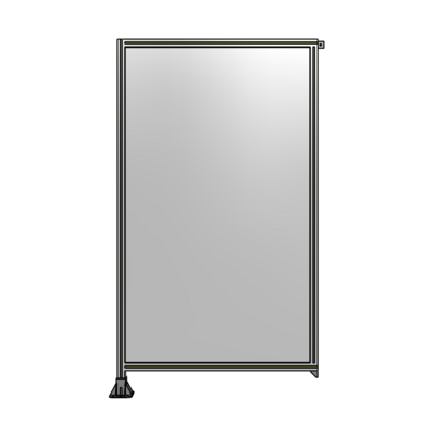 SINGLE PANEL-LEG ON LEFT WITH TIE PLATES AND ANGLE 2135MM X 1200MM  1/4&quot; POLYCARBONATE, AS A KIT