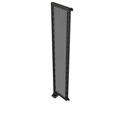 A1-2400-0450-0150-HYMFA SINGLE PANEL-LEG ON LEFT WITH HINGES 2400MM X 450MM 1" MESH, FULLY ASSEMBLED