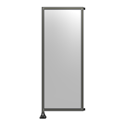 SINGLE PANEL-LEG ON LEFT WITH HINGES 2400MM X 900MM  1/4&quot; POLYCARBONATE, FULLY ASSEMBLED