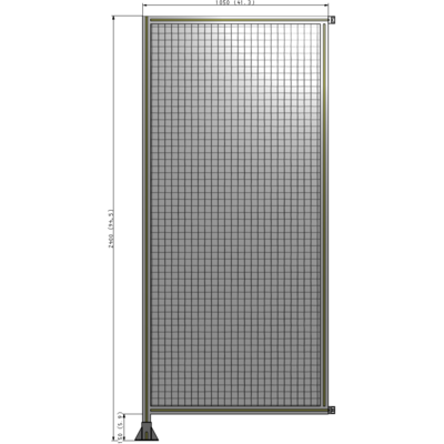 A1-2400-1050-0150-HYMFA SINGLE PANEL-LEG ON LEFT WITH HINGES 2400MM X 1050MM 1" MESH, FULLY ASSEMBLED