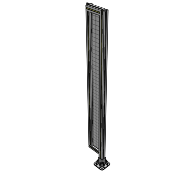 A2-1700-0200-0150-HYMFK SINGLE PANEL-LEG ON RIGHT WITH HINGES 1700MM X 200MM 1" MESH, AS A KIT