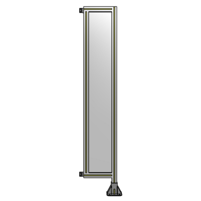 SINGLE PANEL-LEG ON RIGHT WITH HINGES 1700MM X 300MM  1/4&quot; POLYCARBONATE, AS A KIT
