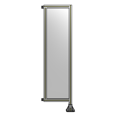 SINGLE PANEL-LEG ON RIGHT WITH HINGES 1700MM X 450MM  1/4&quot; POLYCARBONATE, AS A KIT