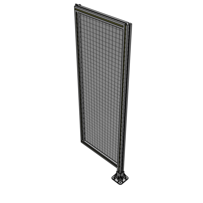 A2-1700-0600-0150-HYMFA SINGLE PANEL-LEG ON RIGHT WITH HINGES 1700MM X 600MM 1" MESH, FULLY ASSEMBLED