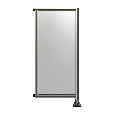 SINGLE PANEL-LEG ON RIGHT WITH HINGES 1700MM X 750MM  1/4&quot; POLYCARBONATE, AS A KIT