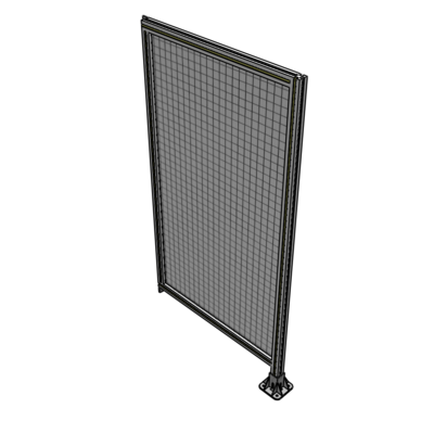 A2-1700-0900-0150-TYMFK SINGLE PANEL-LEG ON RIGHT WITH TIE PLATES AND ANGLE 1700MM X 900MM 1" MESH, AS A KIT