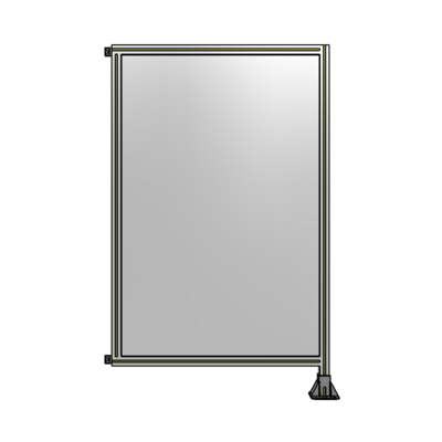 SINGLE PANEL-LEG ON RIGHT WITH HINGES 1700MM X 1050MM  1/4&quot; POLYCARBONATE, AS A KIT