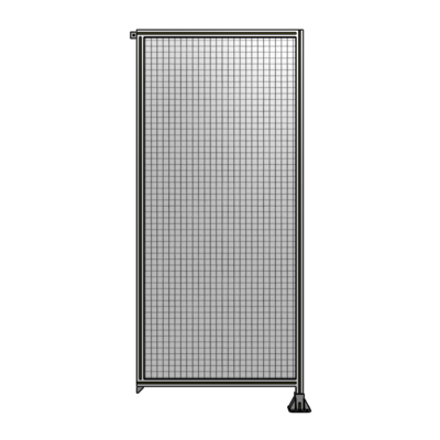 SINGLE PANEL-LEG ON RIGHT WITH TIE PLATES AND ANGLE 2400MM X 1050MM  1&quot; MESH, FULLY ASSEMBLED