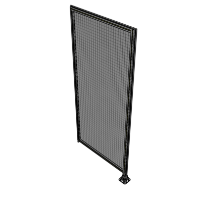 A2-2400-1050-0150-TYMFA SINGLE PANEL-LEG ON RIGHT WITH TIE PLATES AND ANGLE 2400MM X 1050MM  1" MESH, FULLY ASSEMBLED