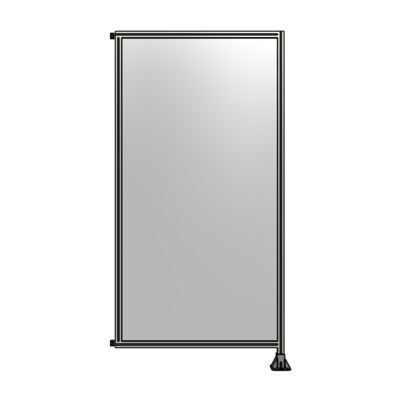 SINGLE PANEL-LEG ON RIGHT WITH HINGES 2400MM X 1200MM  1/4&quot; POLYCARBONATE, AS A KIT