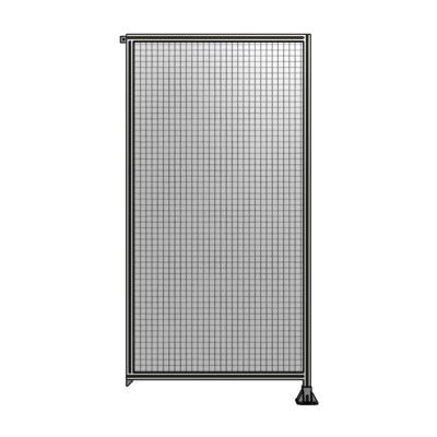 SINGLE PANEL-LEG ON RIGHT WITH TIE PLATES AND ANGLE 2400MM X 1200MM  1&quot; MESH, FULLY ASSEMBLED