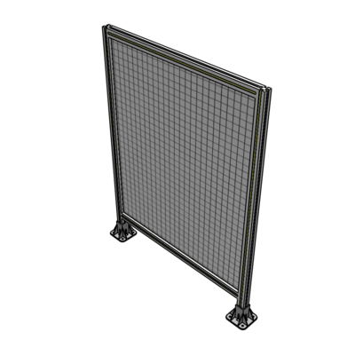 A3-1400-1050-0150-ZYMFA SINGLE PANEL-LEG ON  BOTH SIDES  1400MM X 1050MM  1" MESH, FULLY ASSEMBLED