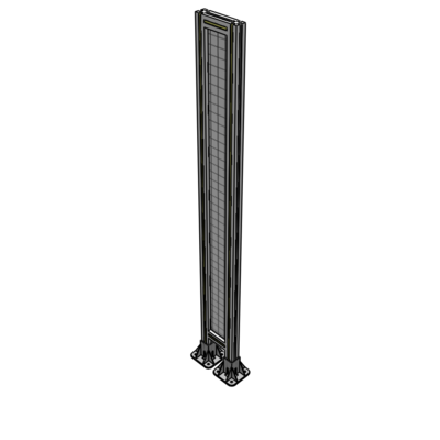 A3-1700-0200-0150-ZYMFA SINGLE PANEL-LEG ON  BOTH SIDES  1700MM X 200MM  1" MESH, FULLY ASSEMBLED