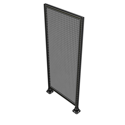 A3-2135-0900-0150-ZYMFA SINGLE PANEL-LEG ON BOTH SIDES 2135MM X 900MM 1" MESH, FULLY ASSEMBLED