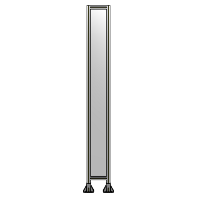 SINGLE PANEL-LEG ON  BOTH SIDES  2400MM X 300MM  1/4&quot; POLYCARBONATE, FULLY ASSEMBLED