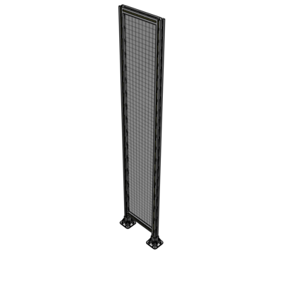 A3-2400-0450-0150-ZYMFA SINGLE PANEL-LEG ON BOTH SIDES 2400MM X 450MM 1" MESH, FULLY ASSEMBLED