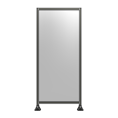 SINGLE PANEL-LEG ON  BOTH SIDES  2400MM X 1050MM  1/4&quot; POLYCARBONATE, FULLY ASSEMBLED