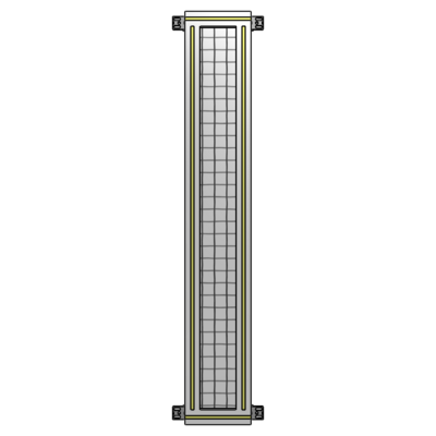 SINGLE PANEL-NO LEGS WITH HINGES 1400MM X 200MM  1&quot; MESH, AS A KIT