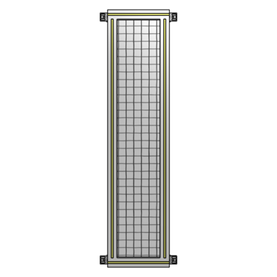 SINGLE PANEL-NO LEGS WITH HINGES 1400MM X 300MM  1&quot; MESH, AS A KIT