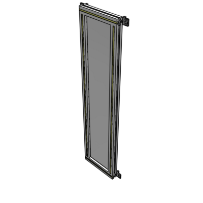 A4-1400-0300-0150-HYPZK SINGLE PANEL-NO LEGS WITH HINGES 1400MM X 300MM  1/4" POLYCARBONATE, AS A KIT