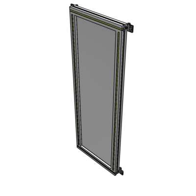 A4-1400-0450-0150-HYPZK SINGLE PANEL-NO LEGS WITH HINGES 1400MM X 450MM  1/4" POLYCARBONATE, AS A KIT