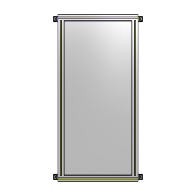 SINGLE PANEL-NO LEGS WITH HINGES 1400MM X 600MM  1/4&quot; POLYCARBONATE, AS A KIT