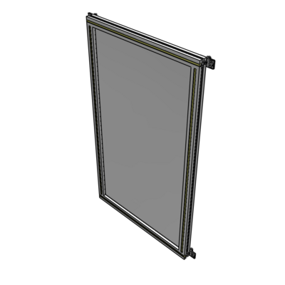 A4-1400-0750-0150-HYPZA SINGLE PANEL-NO LEGS WITH HINGES 1400MM X 750MM  1/4" POLYCARBONATE, ASSEMBLED