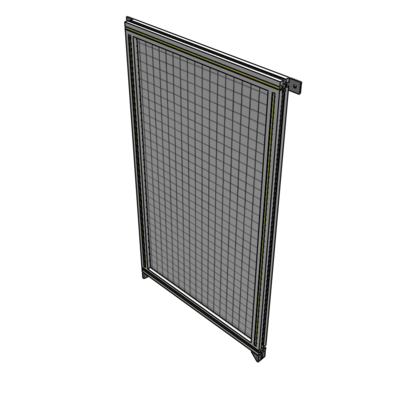A4-1400-0750-0150-TYMZK SINGLE PANEL-NO LEGS WITH TIE PLATES AND ANGLE 1400MM X 750MM  1" MESH, AS A KIT