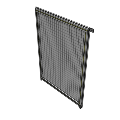 A4-1400-0900-0150-TYMZA SINGLE PANEL-NO LEGS WITH TIE PLATES AND ANGLE 1400MM X 900MM  1" MESH, FULLY ASSEMBLED