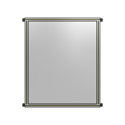 SINGLE PANEL-NO LEGS WITH HINGES 1400MM X 1050MM  1/4&quot; POLYCARBONATE, FULLY ASSEMBLED